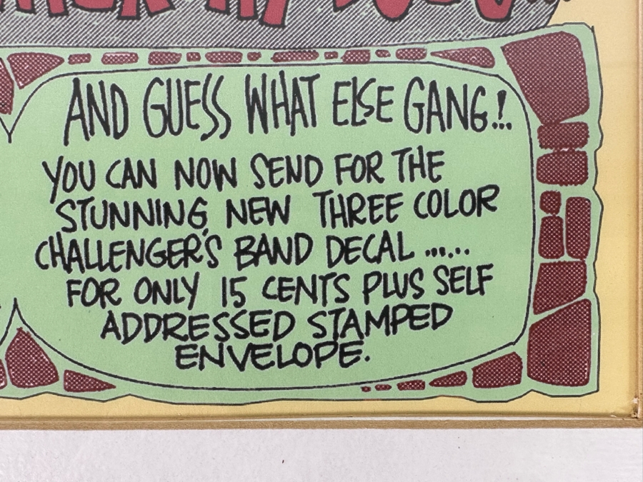 The Challenger's Band Murphy Does... Teen Surf Music Handbill Rick Griffin Artwork 8.5 X 10.5 Framed 13 X 15 [Photo 9]