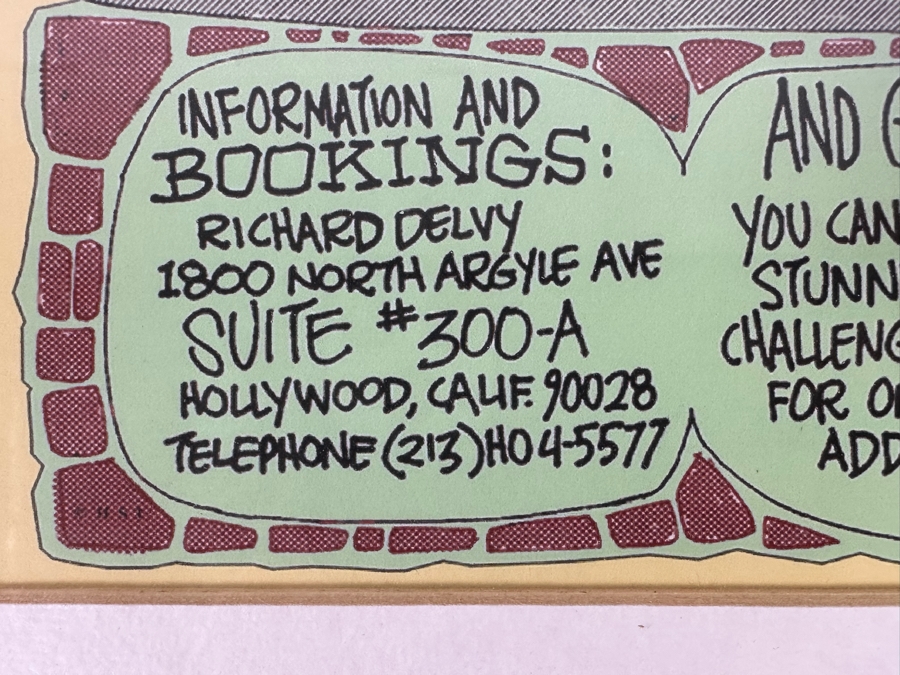 The Challenger's Band Murphy Does... Teen Surf Music Handbill Rick Griffin Artwork 8.5 X 10.5 Framed 13 X 15 [Photo 8]