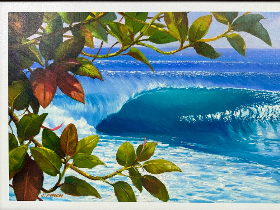 James Finch Signed Limited Edition Giclee Print Titled Bail Barrel Numbered 28 Of 250 24 X 14 Framed [Photo 5]