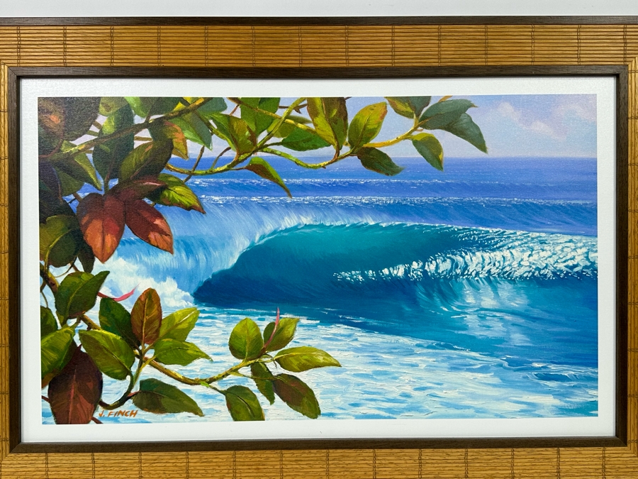 James Finch Signed Limited Edition Giclee Print Titled Bail Barrel Numbered 28 Of 250 24 X 14 Framed [Photo 4]