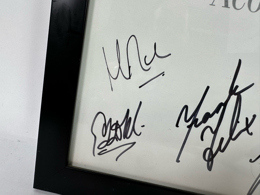 Autographed Acoustic Alchemy Natural Elements Rock Poster Framed 13.5 X 17.5 [Photo 6]