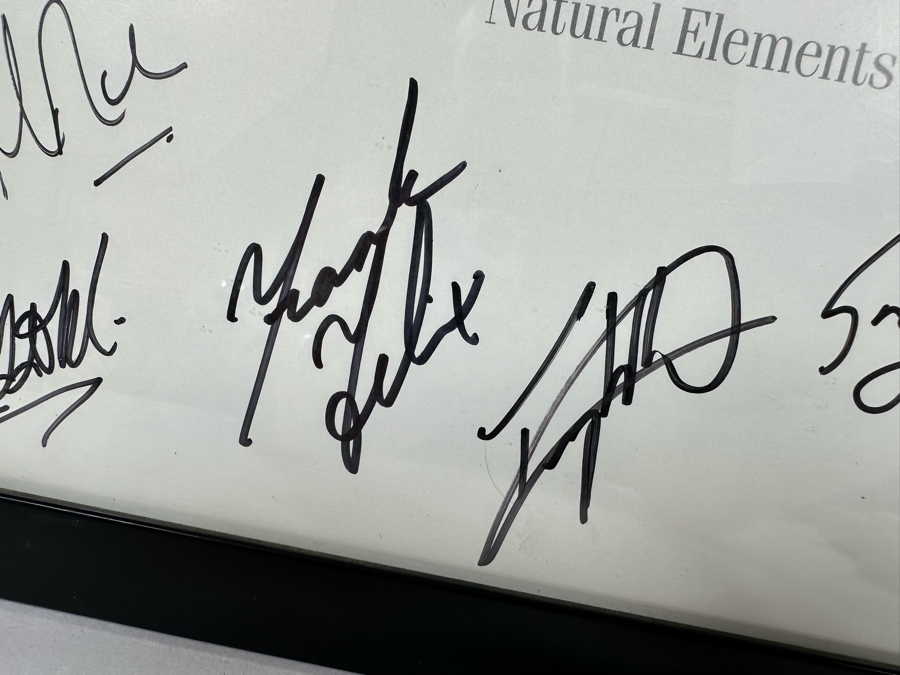 Autographed Acoustic Alchemy Natural Elements Rock Poster Framed 13.5 X 17.5 [Photo 7]