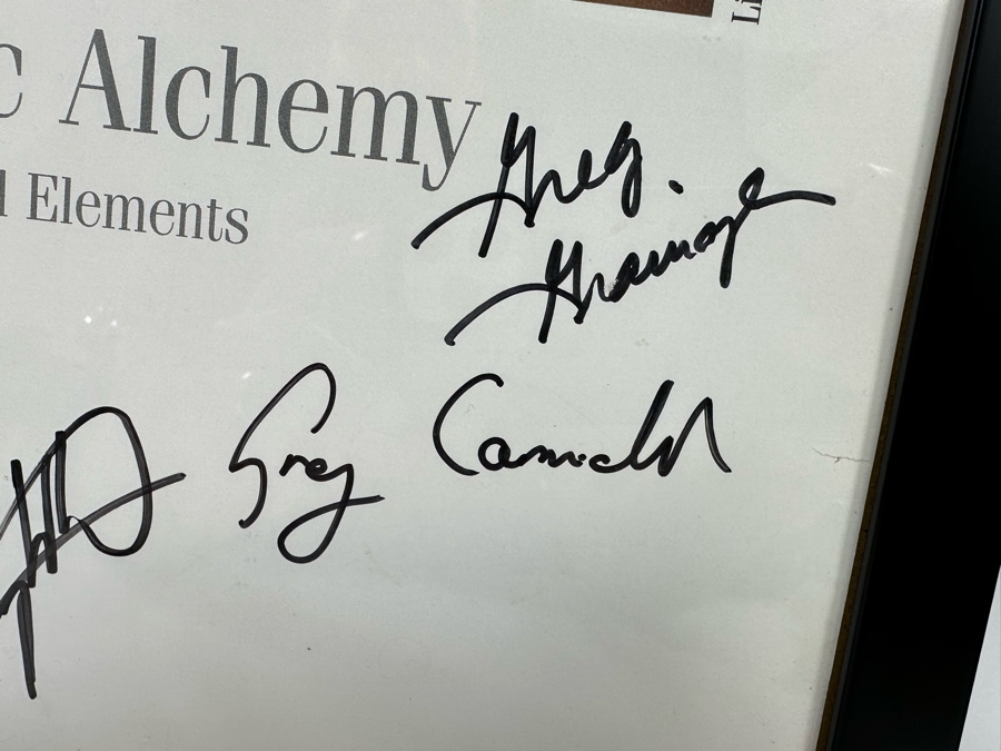 Autographed Acoustic Alchemy Natural Elements Rock Poster Framed 13.5 X 17.5 [Photo 8]