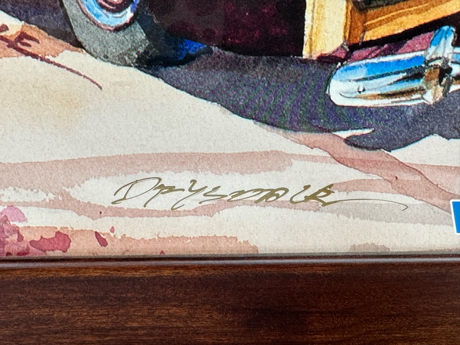 Signed Bill Drysdale Wavecrest 34th Annual Woodie Meet Moonlight Beach, Encinitas CA 2013 Framed 21.5 X 27.5 [Photo 7]