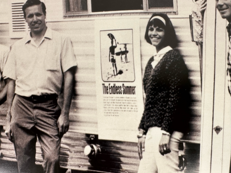 East Coast Tour Poster For The Surf Movie The Endless Summer Arranged By Hobie: Mike Hynson, Bruce Brown, Joey Cabell, Pat Brown, Corky Carroll, Hobie Alter, Susan Alter, Heidi Edwards And Phill Edwards 24 X 16  [Photo 8]