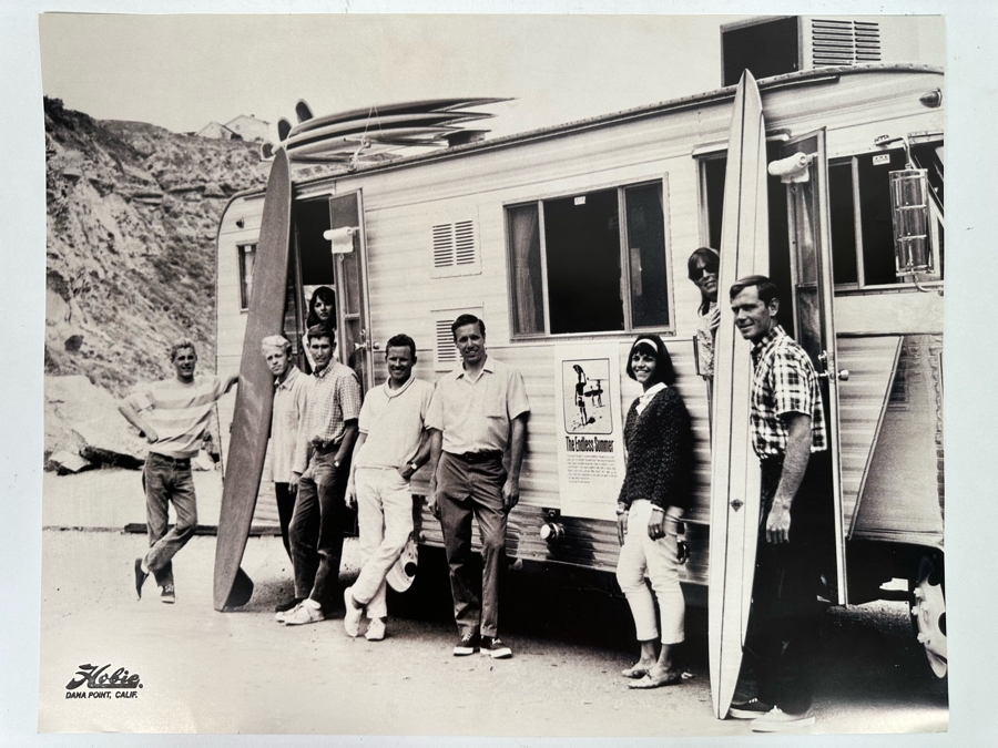 East Coast Tour Poster For The Surf Movie The Endless Summer Arranged By Hobie: Mike Hynson, Bruce Brown, Joey Cabell, Pat Brown, Corky Carroll, Hobie Alter, Susan Alter, Heidi Edwards And Phill Edwards 24 X 16  [Photo 3]