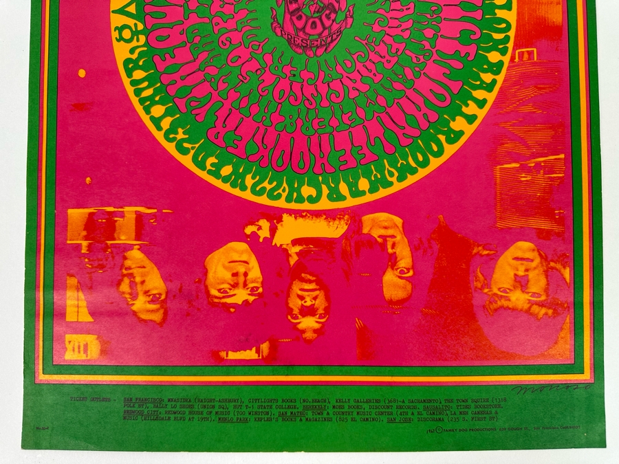 Quicksilver Messenger Service, John Lee Hooker, The Miller Blues Band, Plains Of Quicksilver 1967 Concert Poster Artist Victor Moscoso Avalon Ballroom Family Dog FD-53-1 14 X 21 [Photo 10]