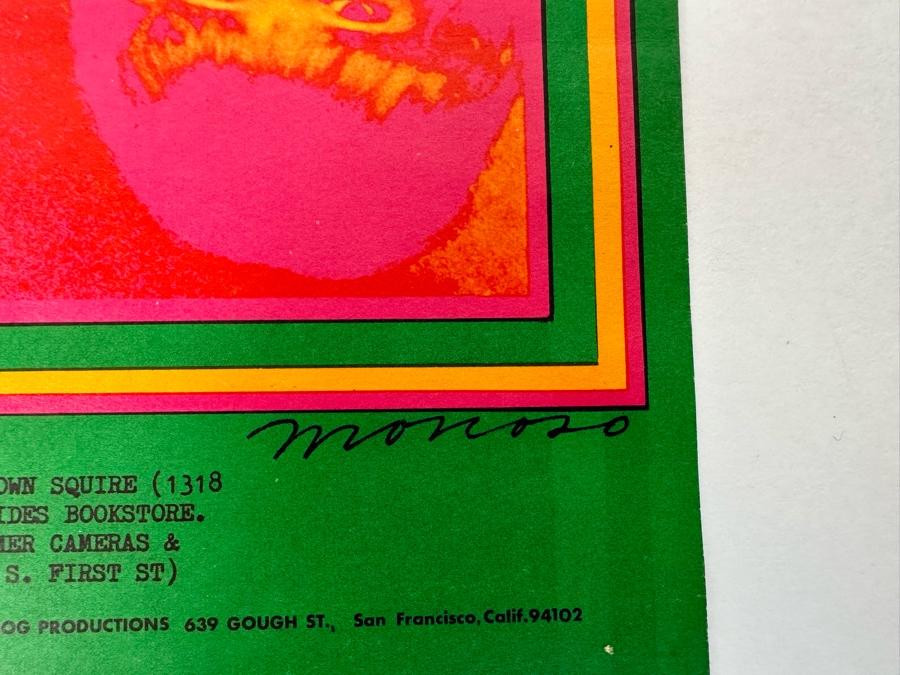 Quicksilver Messenger Service, John Lee Hooker, The Miller Blues Band, Plains Of Quicksilver 1967 Concert Poster Artist Victor Moscoso Avalon Ballroom Family Dog FD-53-1 14 X 21 [Photo 17]