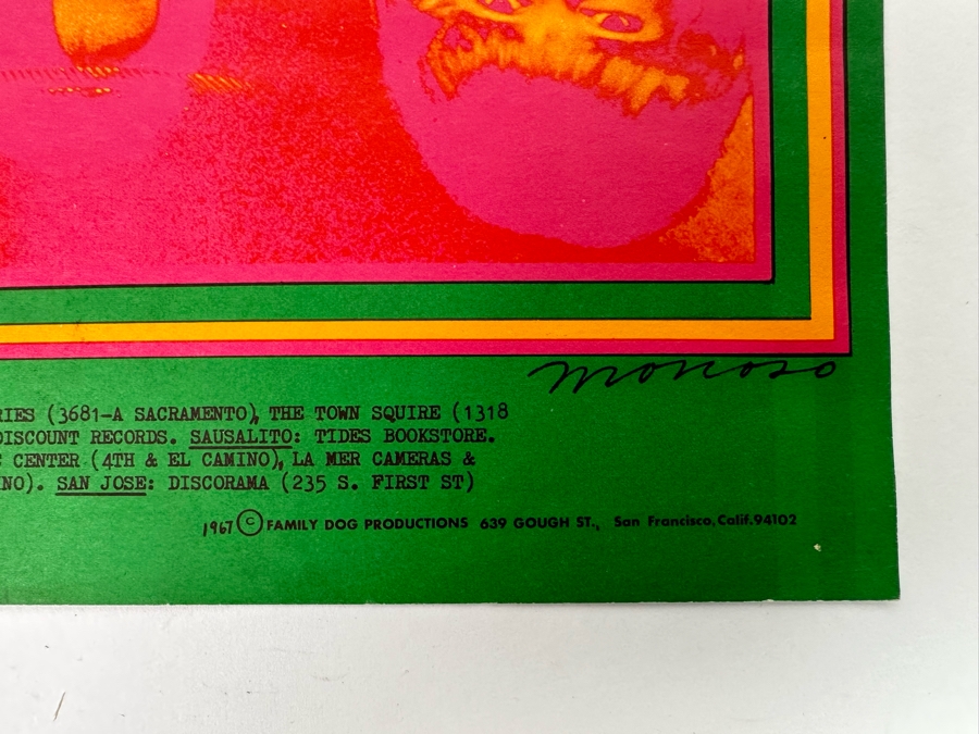 Quicksilver Messenger Service, John Lee Hooker, The Miller Blues Band, Plains Of Quicksilver 1967 Concert Poster Artist Victor Moscoso Avalon Ballroom Family Dog FD-53-1 14 X 21 [Photo 15]