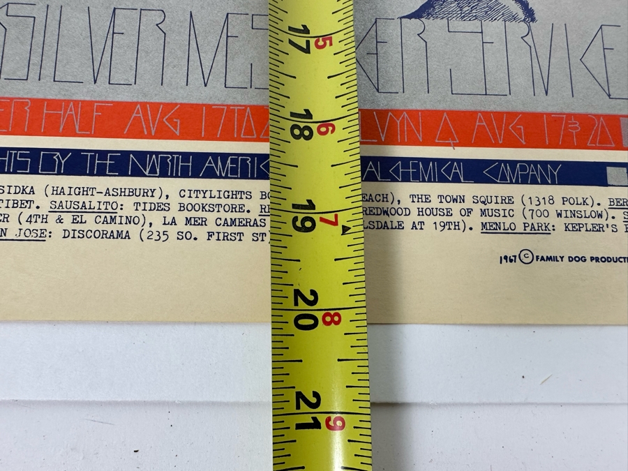 Quicksilver Messenger Service 1967 Concert Poster Artist Jack Hatfield Avalon Ballroom Family Dog FD-76-1 14 X 20 [Photo 16]