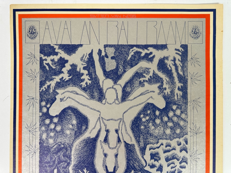 Quicksilver Messenger Service 1967 Concert Poster Artist Jack Hatfield Avalon Ballroom Family Dog FD-76-1 14 X 20 [Photo 4]