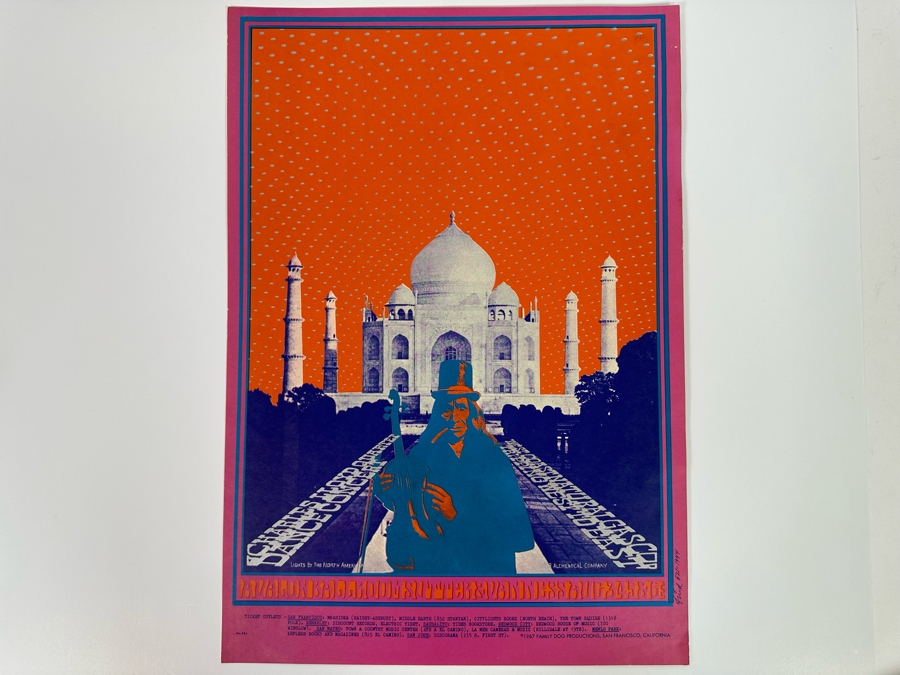 Charles Lloyd Quartet, West Coast Natural Gas Co. 1967 Concert Poster Artist Robert Fried Avalon Ballroom Family Dog FD-74-1 14 X 20 [Photo 2]