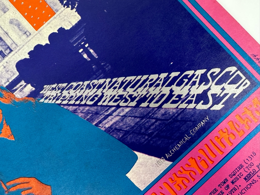 Charles Lloyd Quartet, West Coast Natural Gas Co. 1967 Concert Poster Artist Robert Fried Avalon Ballroom Family Dog FD-74-1 14 X 20 [Photo 11]