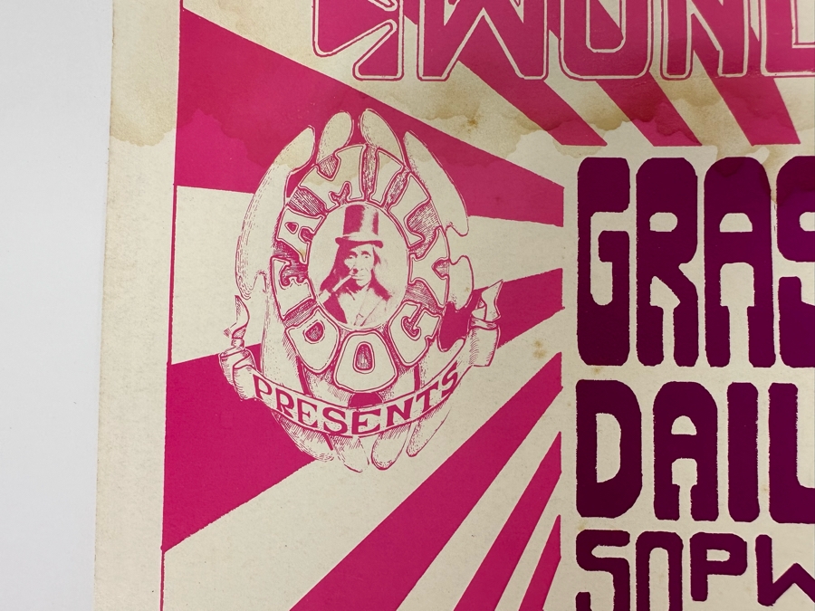 Grass Roots, Daily Flash, Sopwith Camel 1966 Concert Poster Artist Wes Wilson Avalon Ballroom Family Dog FD-15-2 14 X 20 [Photo 6]