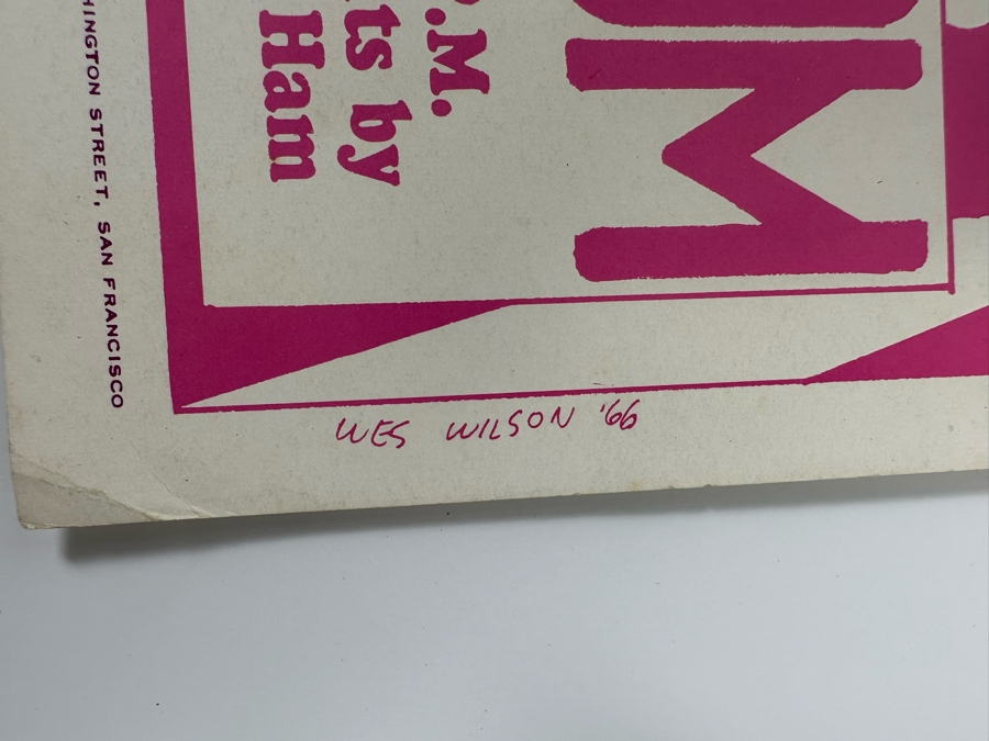 Grass Roots, Daily Flash, Sopwith Camel 1966 Concert Poster Artist Wes Wilson Avalon Ballroom Family Dog FD-15-2 14 X 20 [Photo 10]