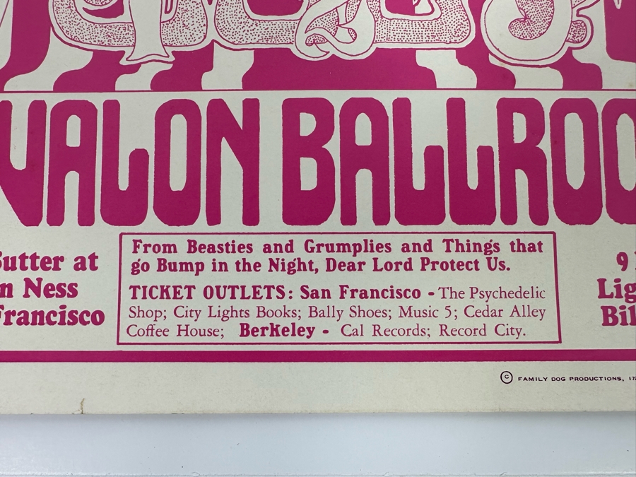Grass Roots, Daily Flash, Sopwith Camel 1966 Concert Poster Artist Wes Wilson Avalon Ballroom Family Dog FD-15-2 14 X 20 [Photo 12]