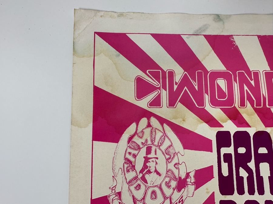 Grass Roots, Daily Flash, Sopwith Camel 1966 Concert Poster Artist Wes Wilson Avalon Ballroom Family Dog FD-15-2 14 X 20 [Photo 17]