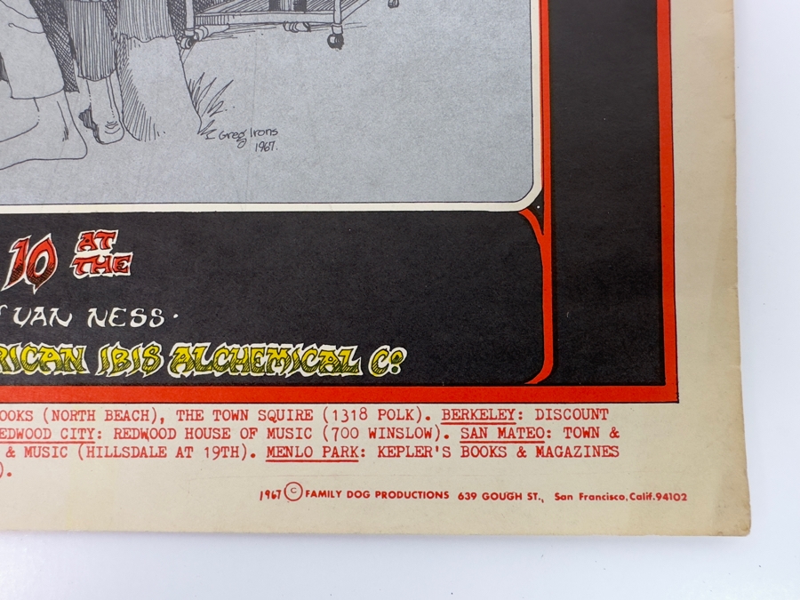 South Side Sound System, Phoenix, Freedom Highway 1967 Concert Poster Artist Greg Irons Avalon Ballroom Family Dog FD-80-1 14 X 20 [Photo 12]