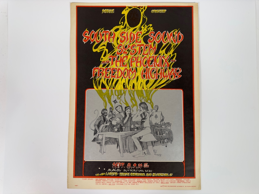 South Side Sound System, Phoenix, Freedom Highway 1967 Concert Poster Artist Greg Irons Avalon Ballroom Family Dog FD-80-1 14 X 20 [Photo 2]