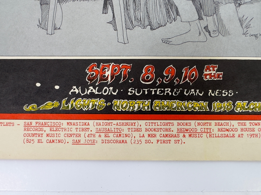 South Side Sound System, Phoenix, Freedom Highway 1967 Concert Poster Artist Greg Irons Avalon Ballroom Family Dog FD-80-1 14 X 20 [Photo 11]