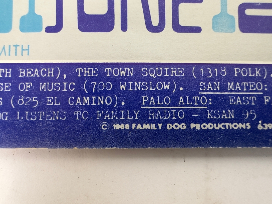 Taj Mahal, Dave Van Ronk, Family Tree, AB Shky Blues Band, Creedence Clearwater Revival 1968 Concert Poster Type 2 Blue Artist Paul Kagan & David Smith Avalon Ballroom Family Dog FD-121-1 13 X 22 [Photo 13]