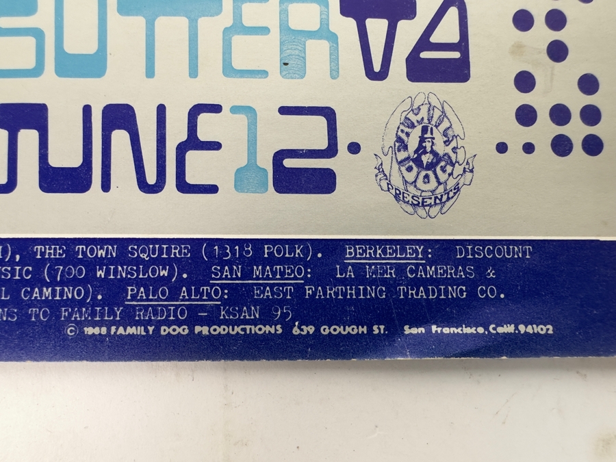 Taj Mahal, Dave Van Ronk, Family Tree, AB Shky Blues Band, Creedence Clearwater Revival 1968 Concert Poster Type 2 Blue Artist Paul Kagan & David Smith Avalon Ballroom Family Dog FD-121-1 13 X 22 [Photo 12]