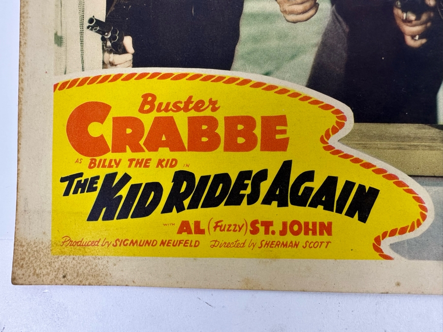 Three Vintage Western Movie Lobby Cards: Dynamite Pass, The Kid Rides Again And Montana Incident 14 X 11 [Photo 5]