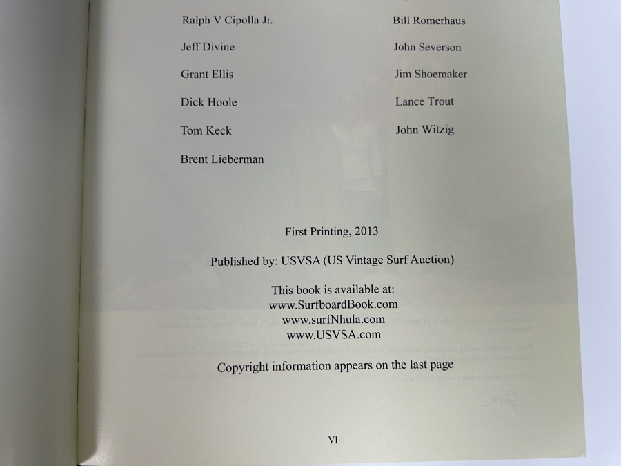 Autographed Limited Edition Hardcover Book With Sleeve 'The Ultimate Guide To Vintage Surfboards & Collectibles' Signed By Jim Winniman Numbered 126 Of 399 [Photo 6]