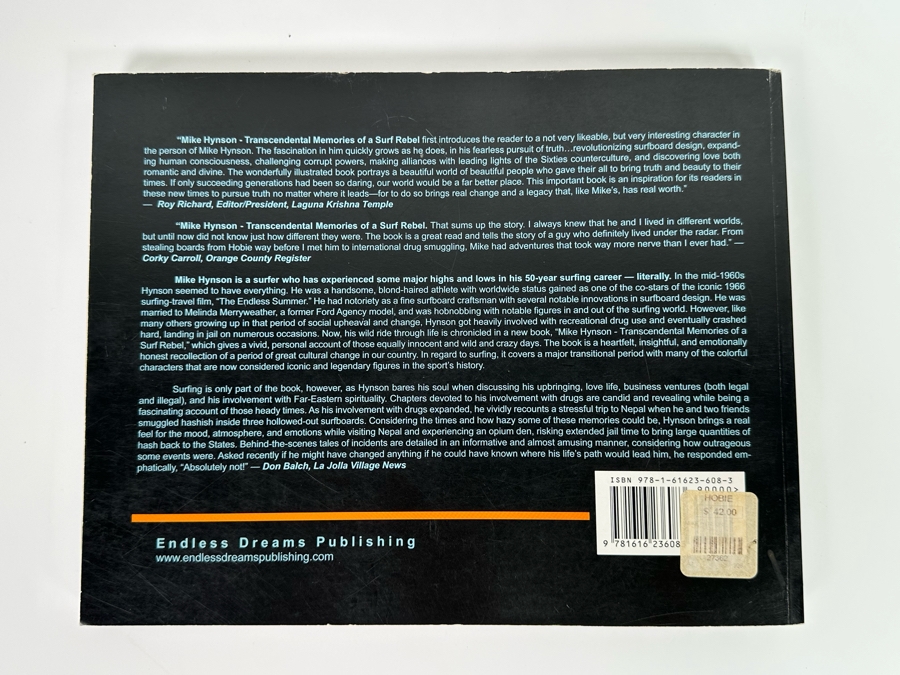 Autographed Book Mike Hynson Transcendental Memories Of A Surf Rebel Signed By Mike Hynson [Photo 8]