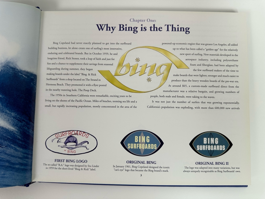 Autographed Bing Surfboards Fifty Years Of Craftmanship And Innovation Hardcover Book Signed By Bing Copeland [Photo 6]