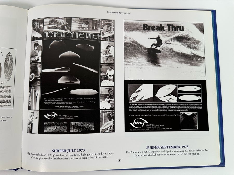 Autographed Bing Surfboards Fifty Years Of Craftmanship And Innovation Hardcover Book Signed By Bing Copeland [Photo 8]