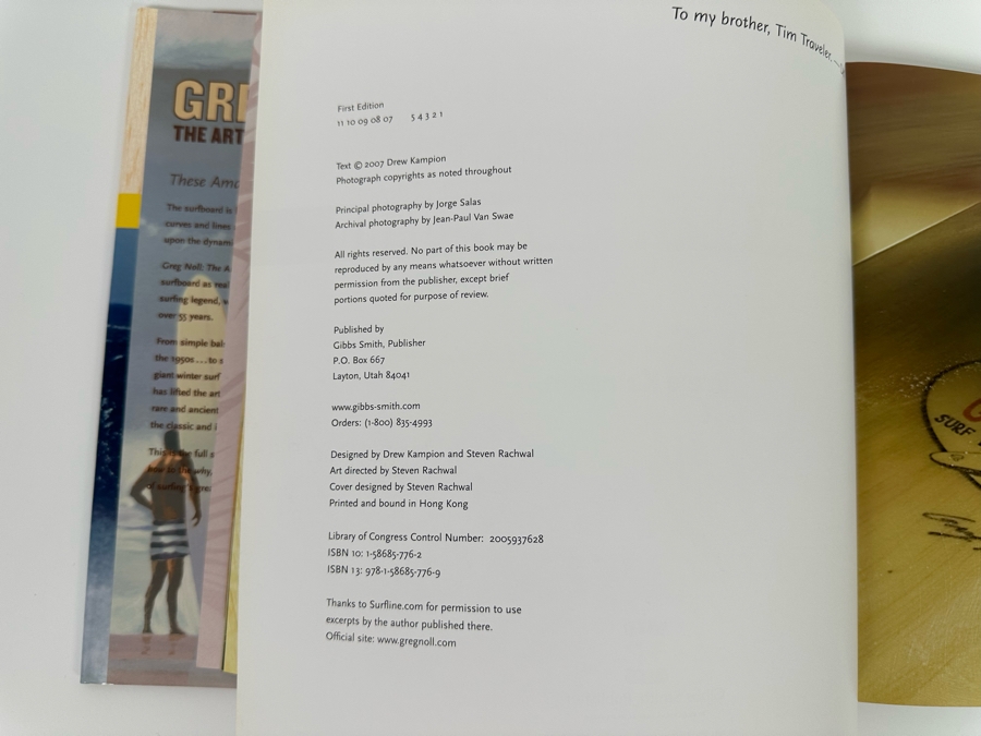 Greg Noll The Art Of The Surfboard First Edition Hardcover Book [Photo 8]
