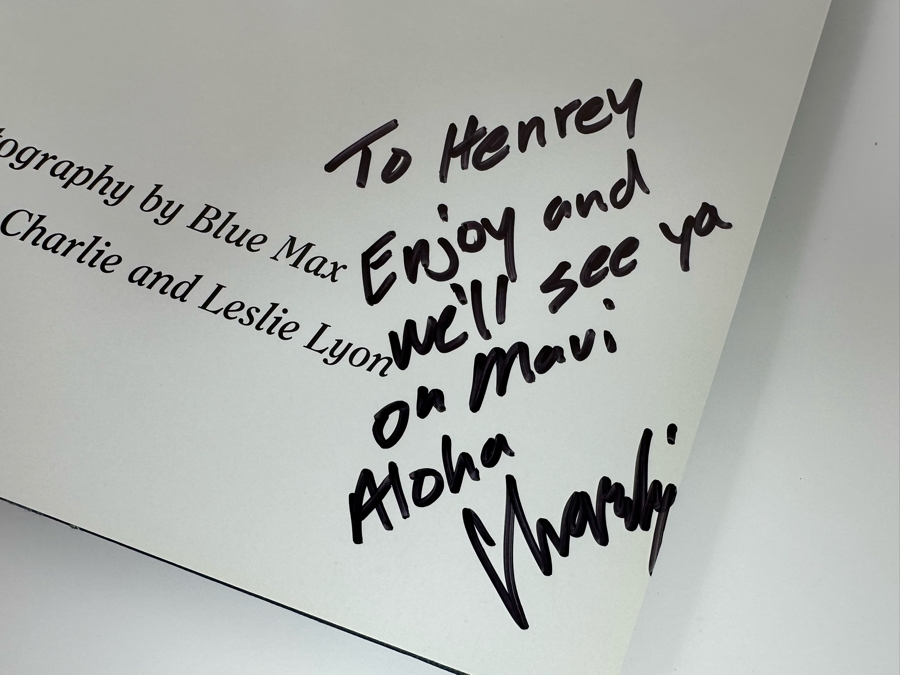 Signed Jaws Maui Hardcover Coffee Table Book By Charlie And Leslie Lyon [Photo 6]