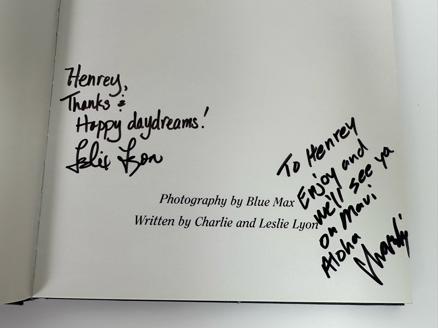 Signed Jaws Maui Hardcover Coffee Table Book By Charlie And Leslie Lyon [Photo 7]