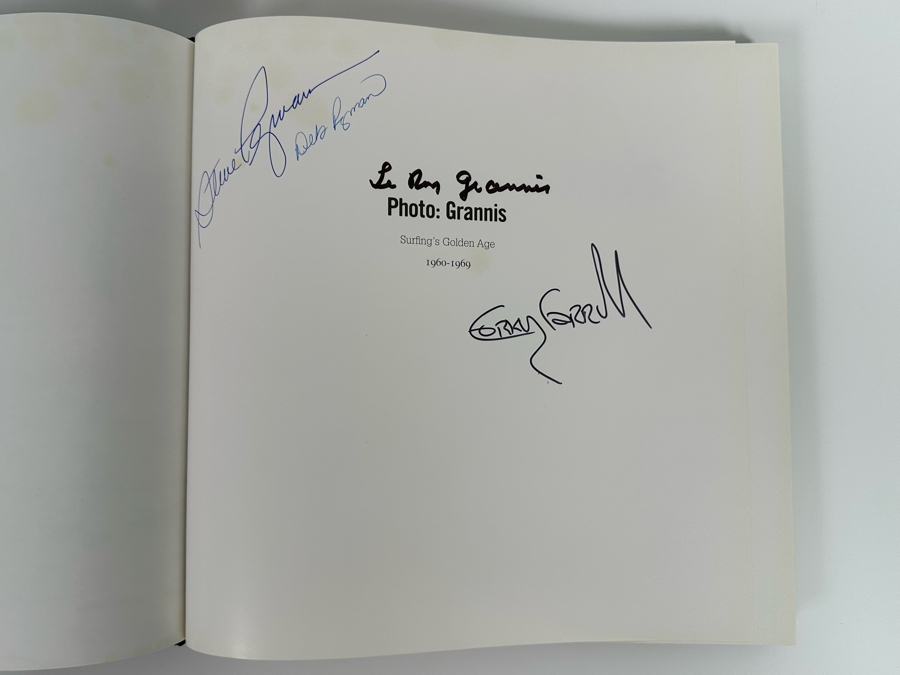Autographed Photo: Grannis Surfing's Golden Age 1960-1969 Hardcover Book Signed By Mike Doyle On Cover, Corky Carroll, Steve Pezman, LeRoy 'Granny' Grannis (The Godfather Of Surfphotography) [Photo 4]