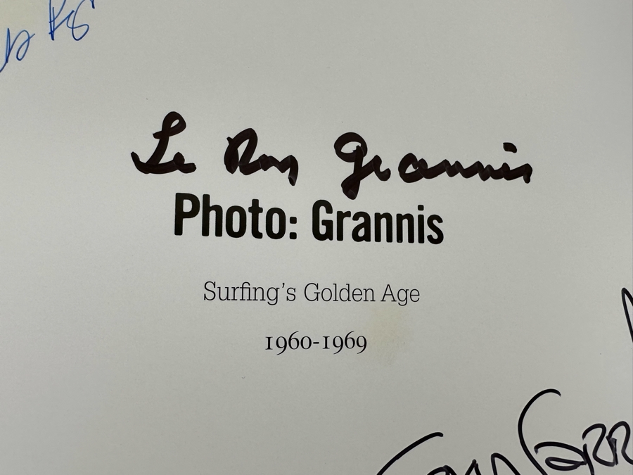 Autographed Photo: Grannis Surfing's Golden Age 1960-1969 Hardcover Book Signed By Mike Doyle On Cover, Corky Carroll, Steve Pezman, LeRoy 'Granny' Grannis (The Godfather Of Surfphotography) [Photo 7]