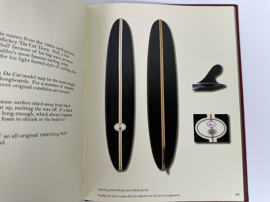 Autographed Limited Edition Hardcover Book Vintage Surfboards I Signed By Jim Winniman And Caprice Nicole First Printing Some Water Damage On Bottom Of Pages [Photo 9]