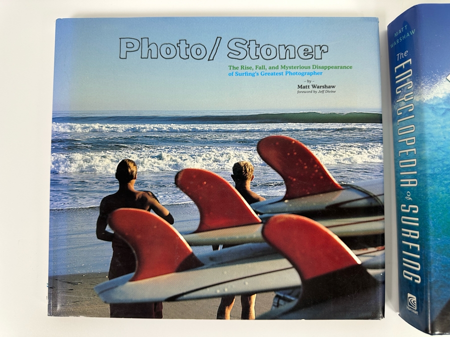 Pair Of Surfing Hardcover Books: Photo / Stoner And The Encyclopedia Of Surfing By Matt Warshaw [Photo 3]