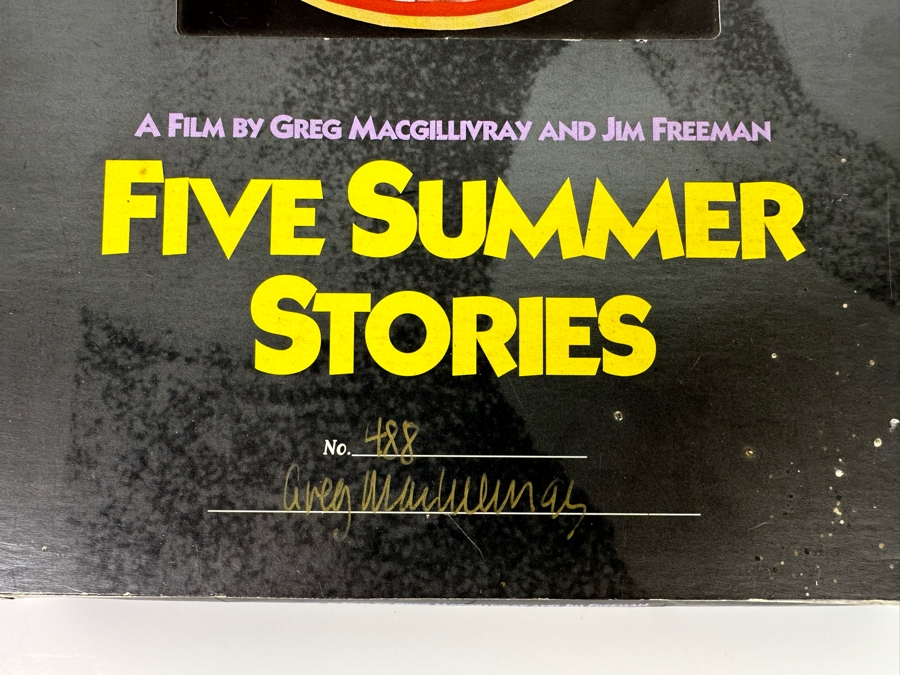 Autographed Limited Edition Deluxe Collector's Edition Of The Five Summer Stories VHS Video Numbered 488 Signed By Greg MacGillivray [Photo 5]