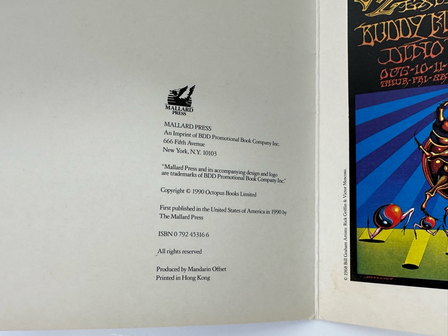 Psychedelia The Classic Poster Book Featuring Vintage Grateful Dead Posters Avalon Ballroom By Rick Griffin 1990 12 X 16.5 [Photo 6]