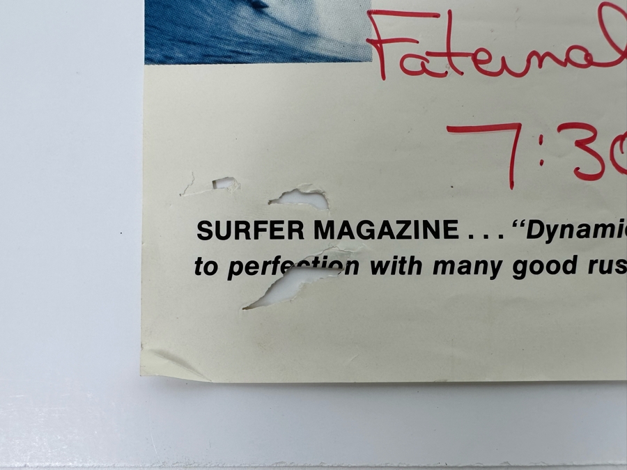 Vintage Surf Movie Poster Tales From The Tube 11 X 21 [Photo 10]