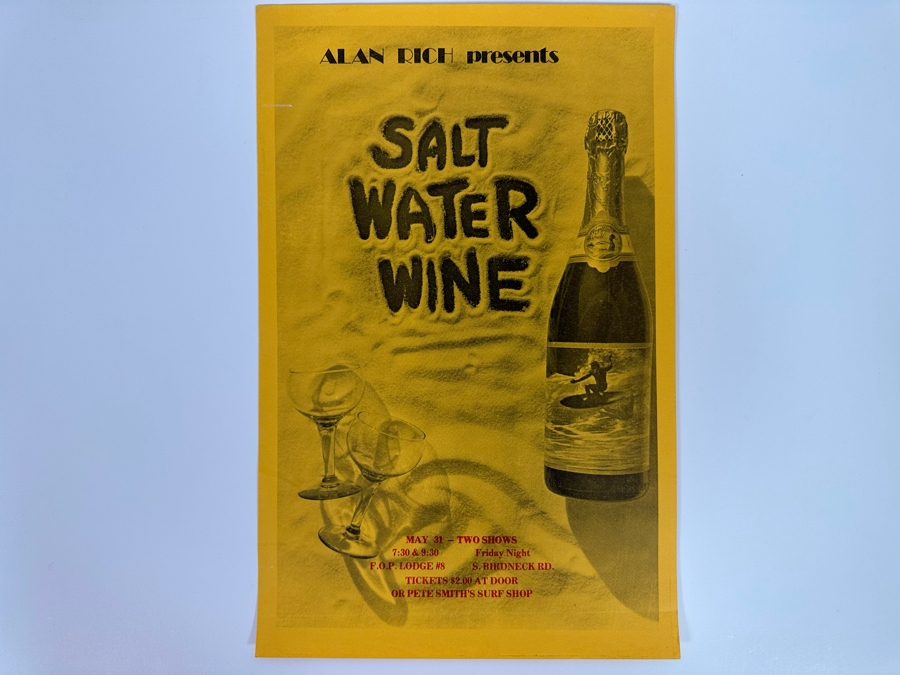 Vintage Surf Movie Poster Salt Water Wine 11 X 17 [Photo 3]
