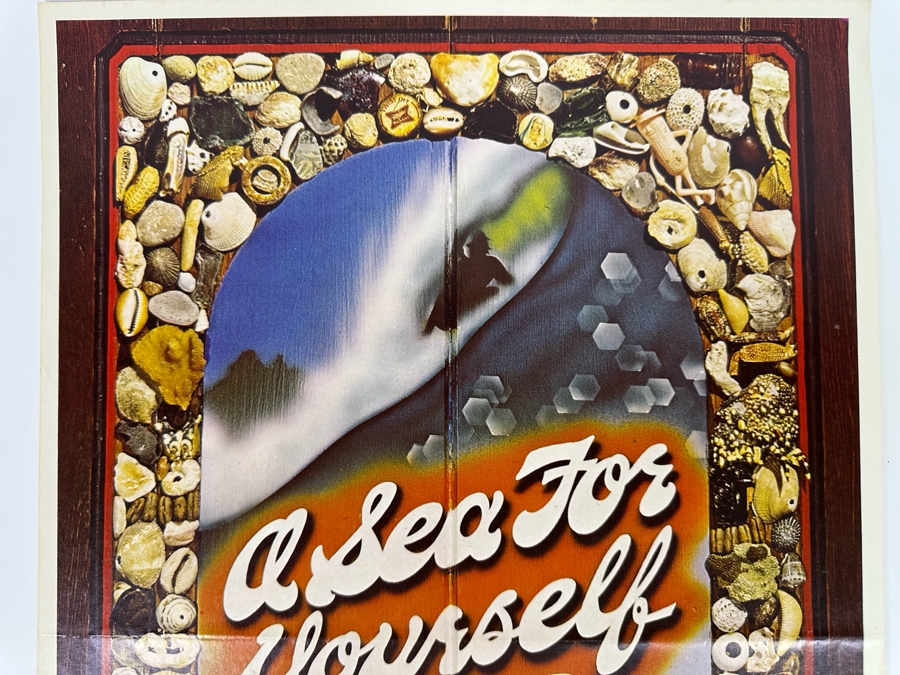 Autographed Vintage Surf Movie Poster A Sea Foe Yourself Signed By Hal Jepsen 12 X 18 [Photo 4]