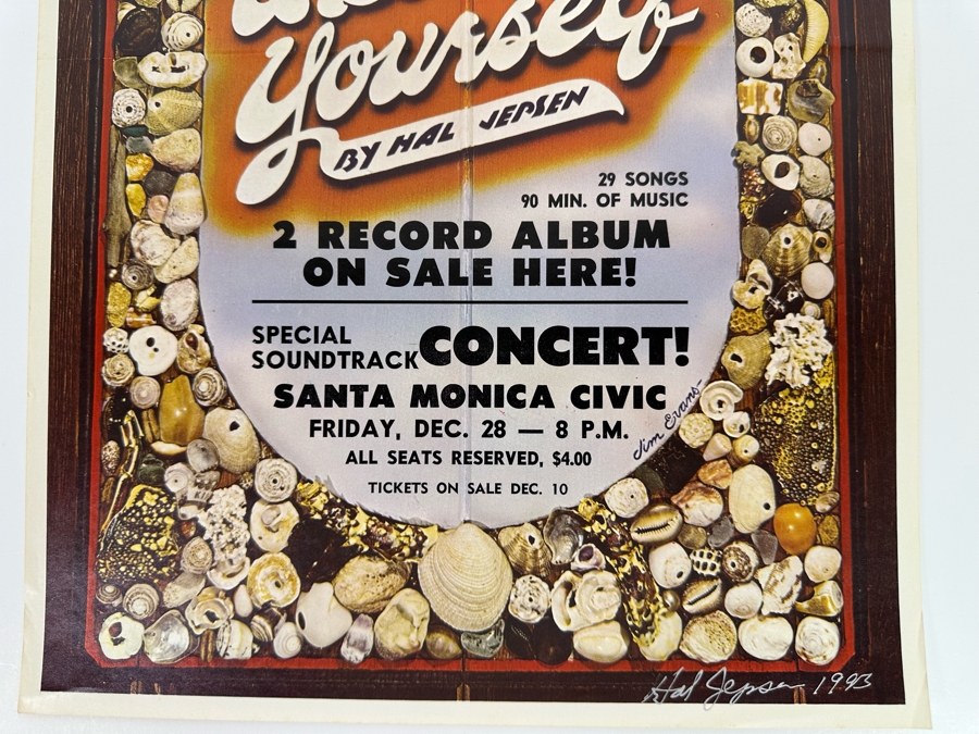 Autographed Vintage Surf Movie Poster A Sea Foe Yourself Signed By Hal Jepsen 12 X 18 [Photo 7]