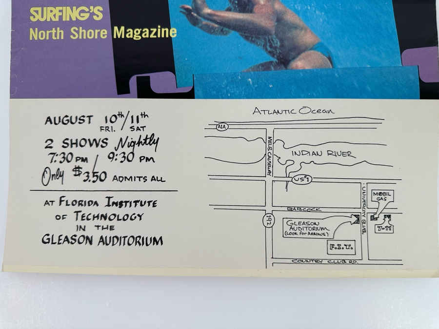 Vintage Surf Movie Poster Free Ride 11 X 17 [Photo 5]