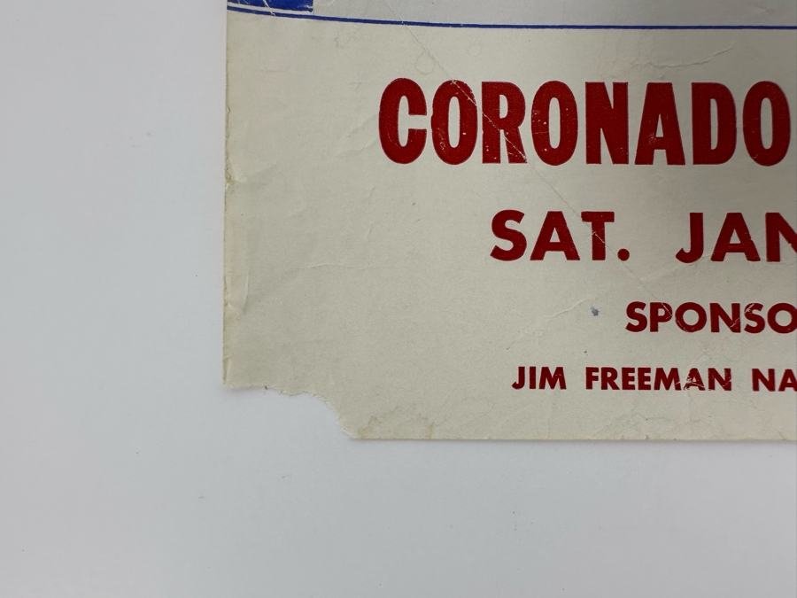 Vintage Surf Movie Poster Let There Be Surf By Jim Freeman At The Coronado High School Auditorium 1965 14 X 11.5 [Photo 10]