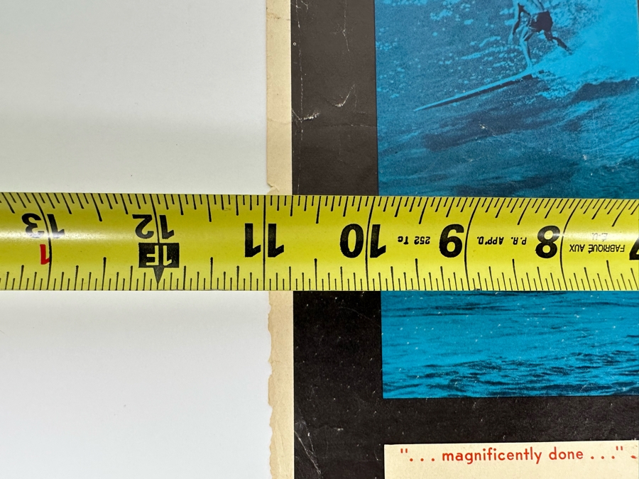 Vintage Surf Movie Poster Water Logged By Bruce Brown Films At The Coronado High School Auditorium 11 X 14 [Photo 11]