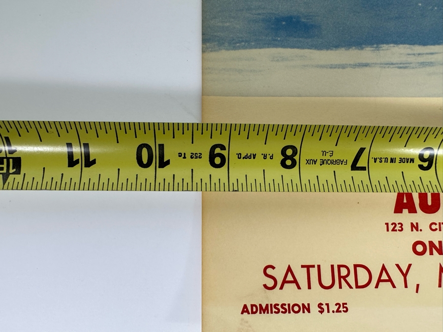 Vintage Surf Movie Poster Slippery When Wet By Bruce Brown At Anaheim High School Auditorium 9.5 X 12.5 [Photo 8]