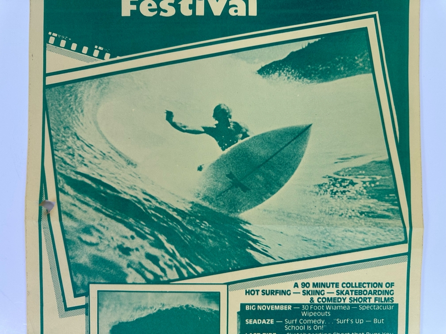 Vintage Surf Movie Poster Surf Film Festival At The La Paloma Theatre In Encinitas, CA 11 X 17 [Photo 4]