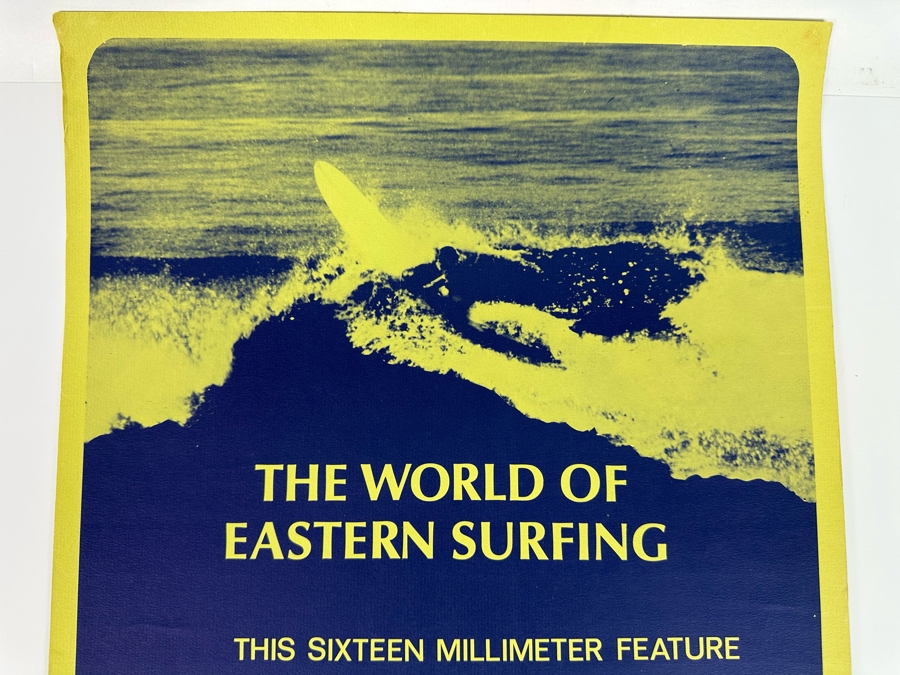 Vintage Surf Movie Poster The World Of Eastern Surfing By Fiske Films 15 X 26 [Photo 3]
